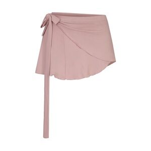 New NIKESkims Stretch Knit Wrap Skirt, Size Medium, Light Pink Himalayan